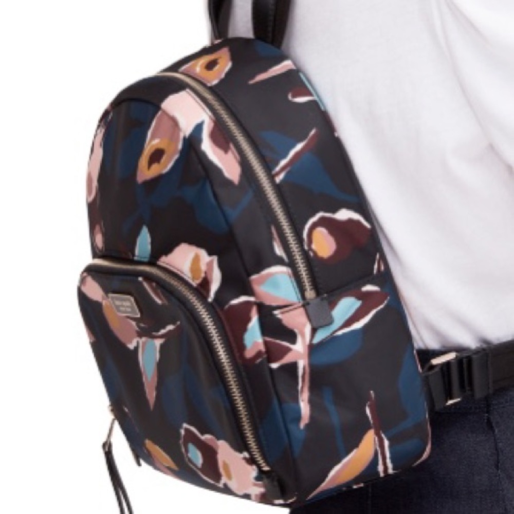 SOLD Kate Spade Medium Dawn Rose Nylon Backpack - Picture 2 of 3